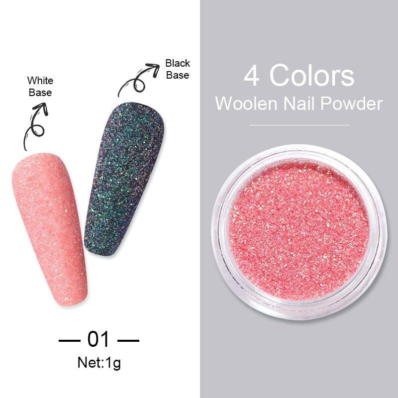 1 Box Hot Sale Holographics Nail Powders Laser Shiny Nail Glitters Dust Decorations For Nail Art Chrome Pigment DIY Accessories - ItemBear.com