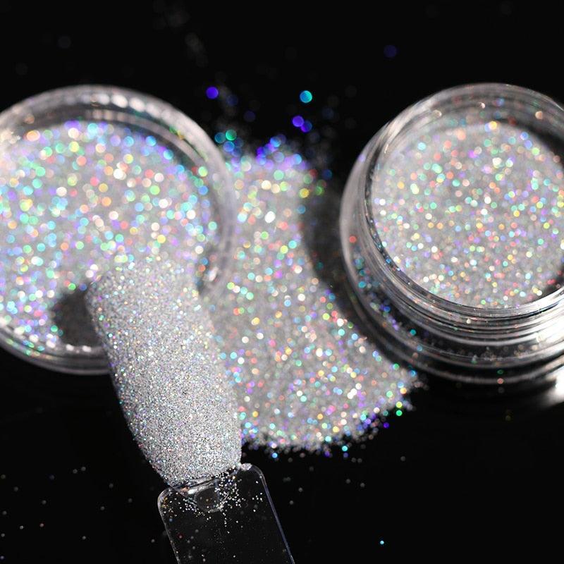 1 Box Hot Sale Holographics Nail Powders Laser Shiny Nail Glitters Dust Decorations For Nail Art Chrome Pigment DIY Accessories - ItemBear.com