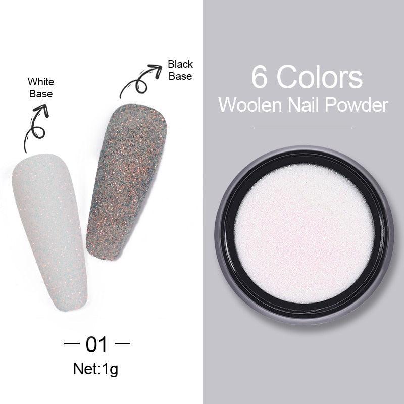 1 Box Hot Sale Holographics Nail Powders Laser Shiny Nail Glitters Dust Decorations For Nail Art Chrome Pigment DIY Accessories - ItemBear.com