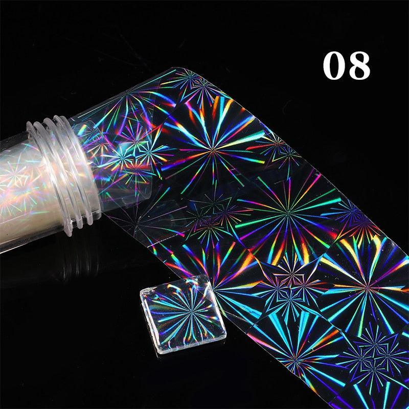 1 Roll Pink Gold Sliver Nail Foils Sparkly Sky Glitter Nail Art Transfer Stickers Slider Paper Nail Art Manicures Decoration New - ItemBear.com