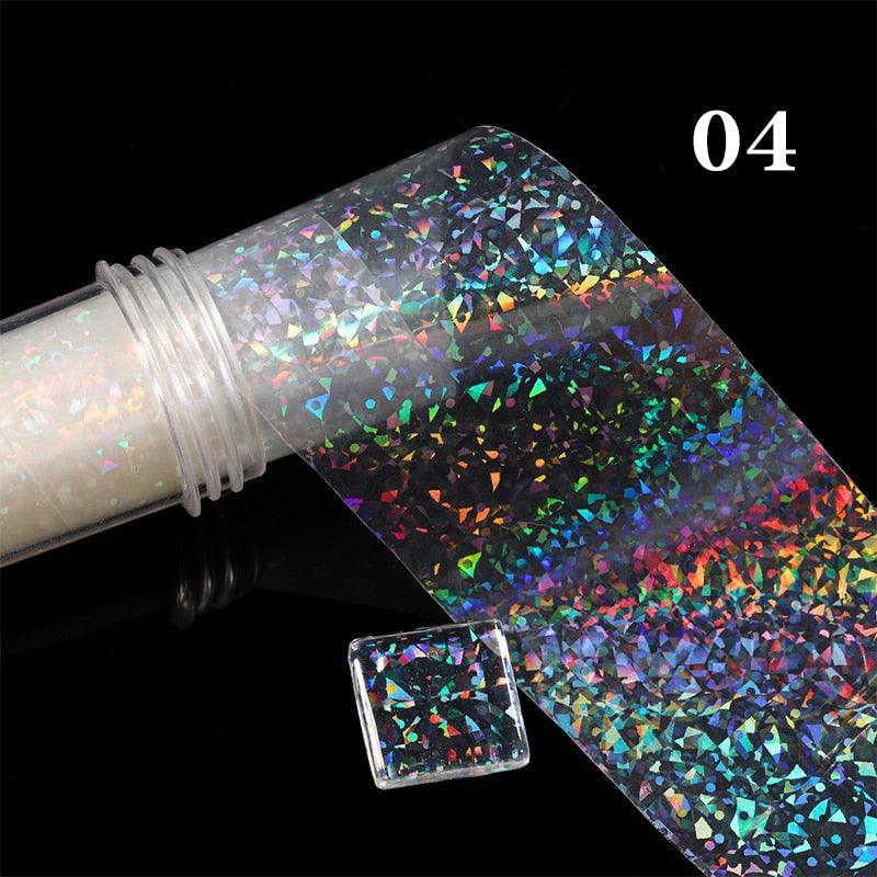 1 Roll Pink Gold Sliver Nail Foils Sparkly Sky Glitter Nail Art Transfer Stickers Slider Paper Nail Art Manicures Decoration New - ItemBear.com