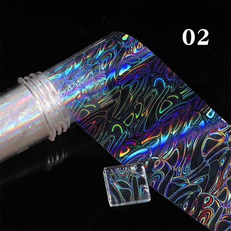 1 Roll Pink Gold Sliver Nail Foils Sparkly Sky Glitter Nail Art Transfer Stickers Slider Paper Nail Art Manicures Decoration New - ItemBear.com