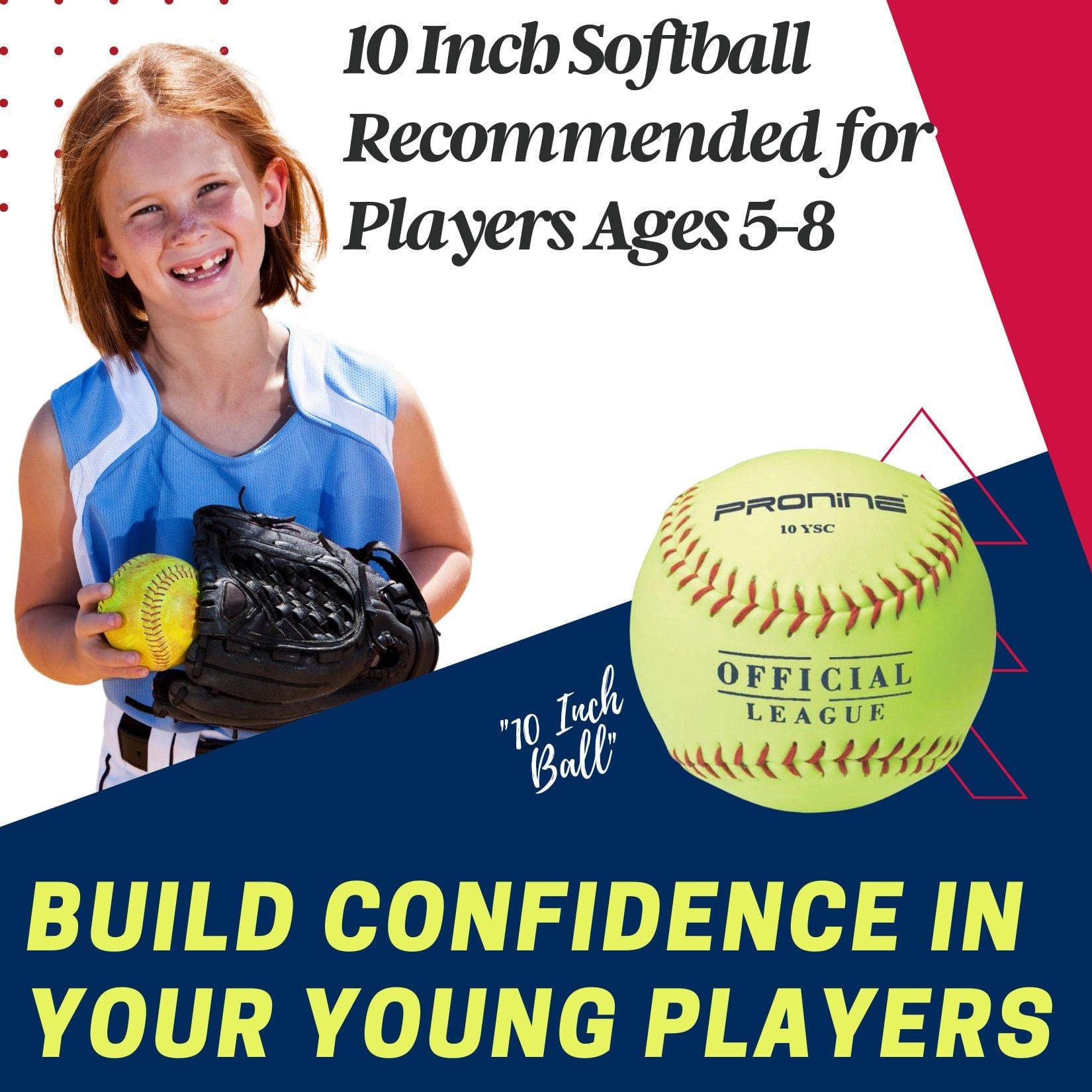 10 - Inch Softballs for 8U & 6U Ages (Multi - Packs) - ItemBear.com