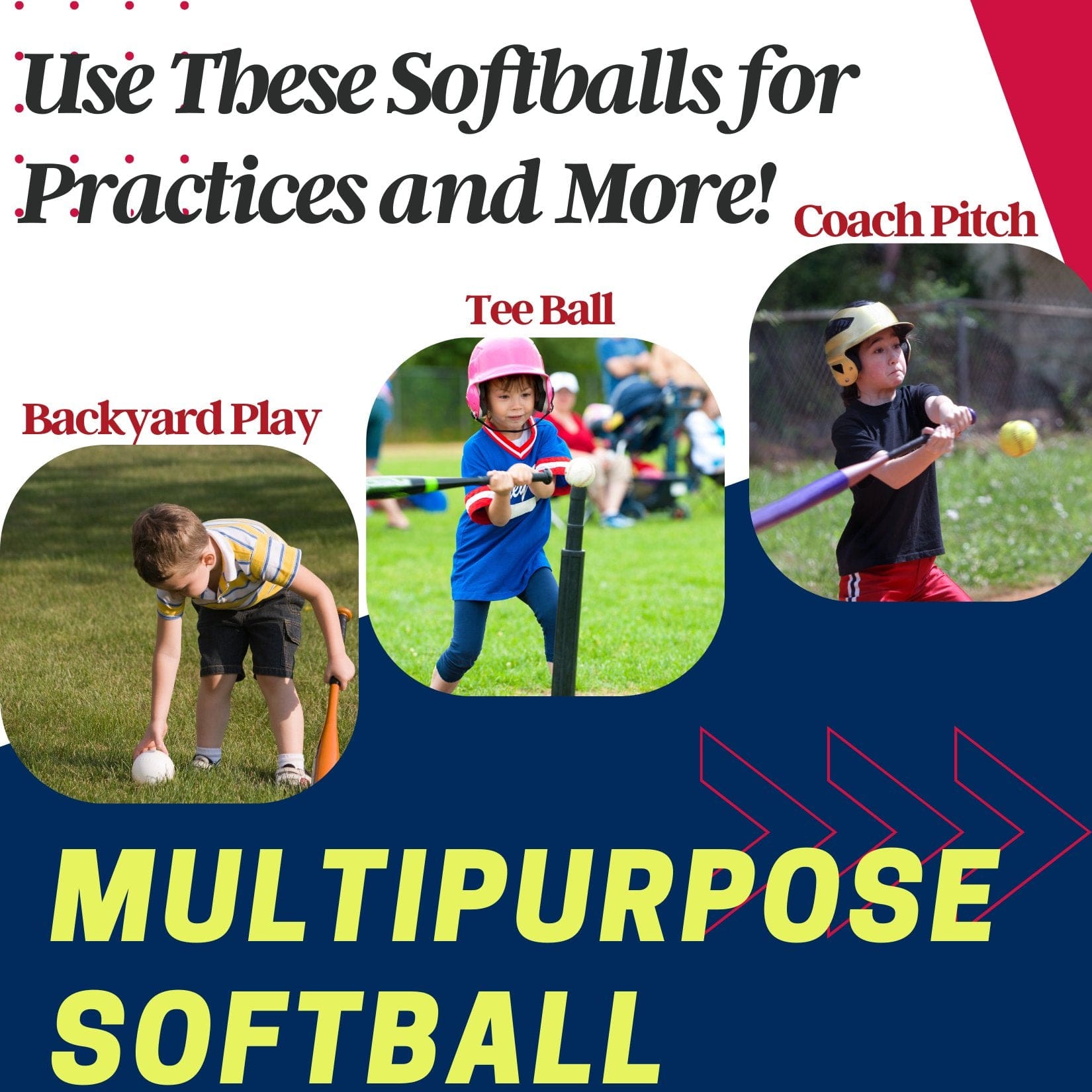 10 - Inch Softballs for 8U & 6U Ages (Multi - Packs) - ItemBear.com