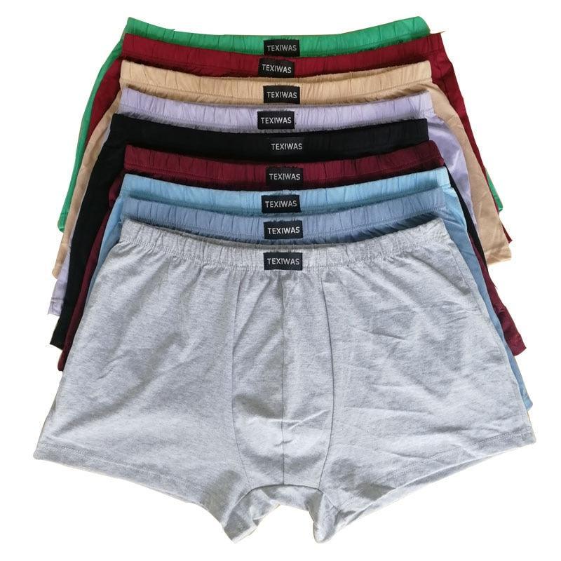 100% cotton Big size underpants men's Boxers plus size large size shorts breathable cotton underwear 5XL 6XL 4pcs/lot - ItemBear.com