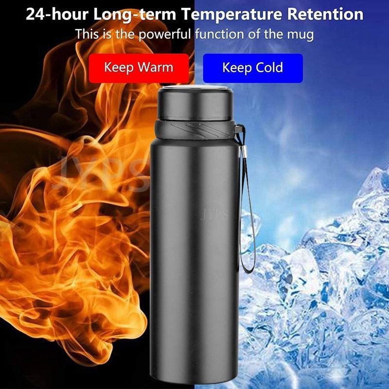 1000ML Smart Thermos Bottle Cold and Hot - ItemBear.com