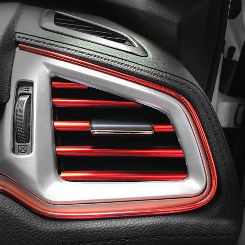 10Pcs 20cm Universal Car Air Conditioner Outlet Decorative U Shape Moulding Trim Strips Decor Car Styling Accessories - ItemBear.com