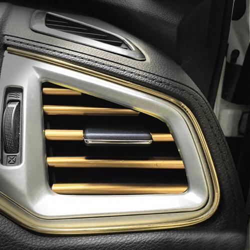 10Pcs 20cm Universal Car Air Conditioner Outlet Decorative U Shape Moulding Trim Strips Decor Car Styling Accessories - ItemBear.com