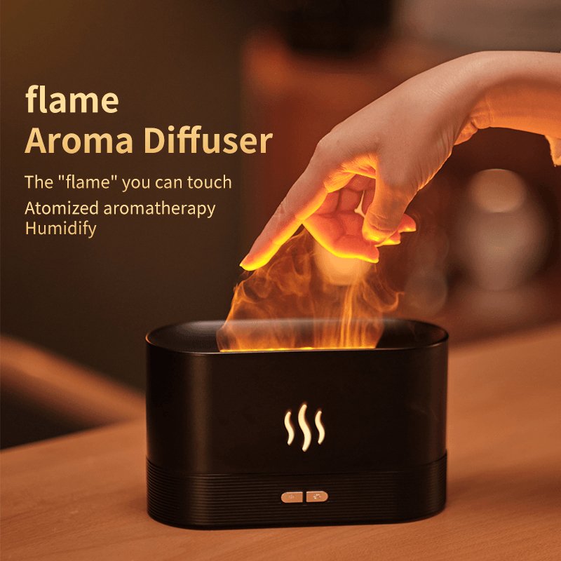 180ML Simulation Flame Mist Humidifier - ItemBear.com