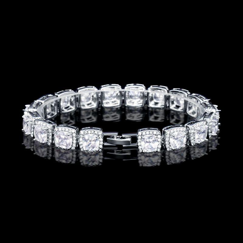 18K White Gold Tennis Bracelet - ItemBear.com