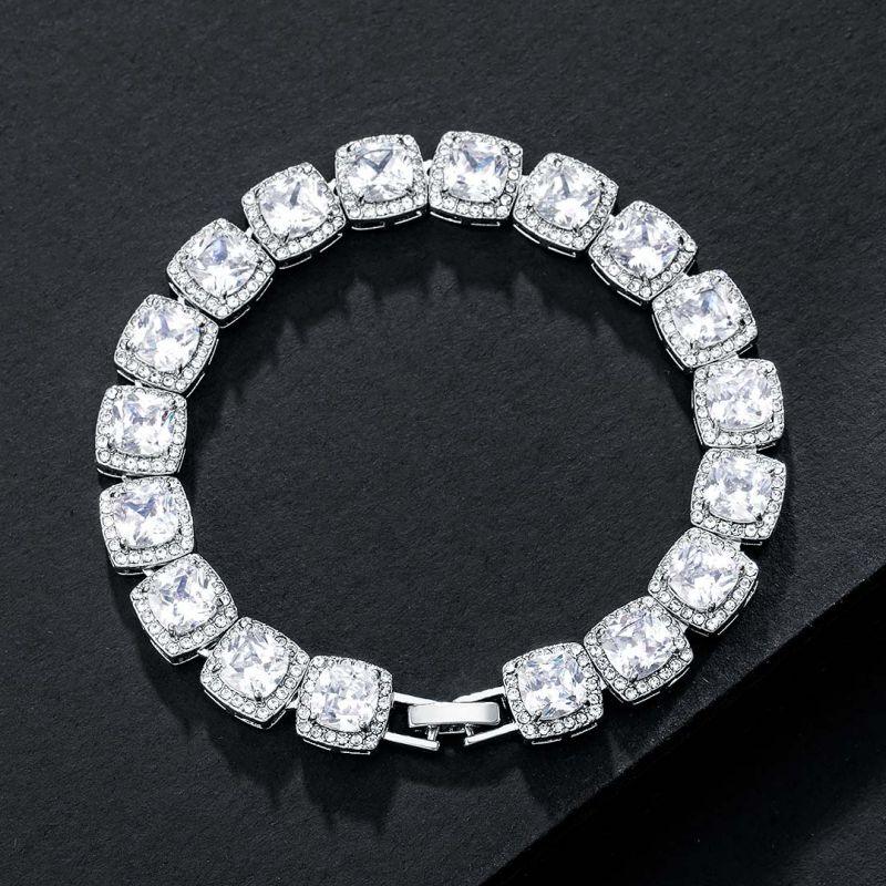 18K White Gold Tennis Bracelet - ItemBear.com