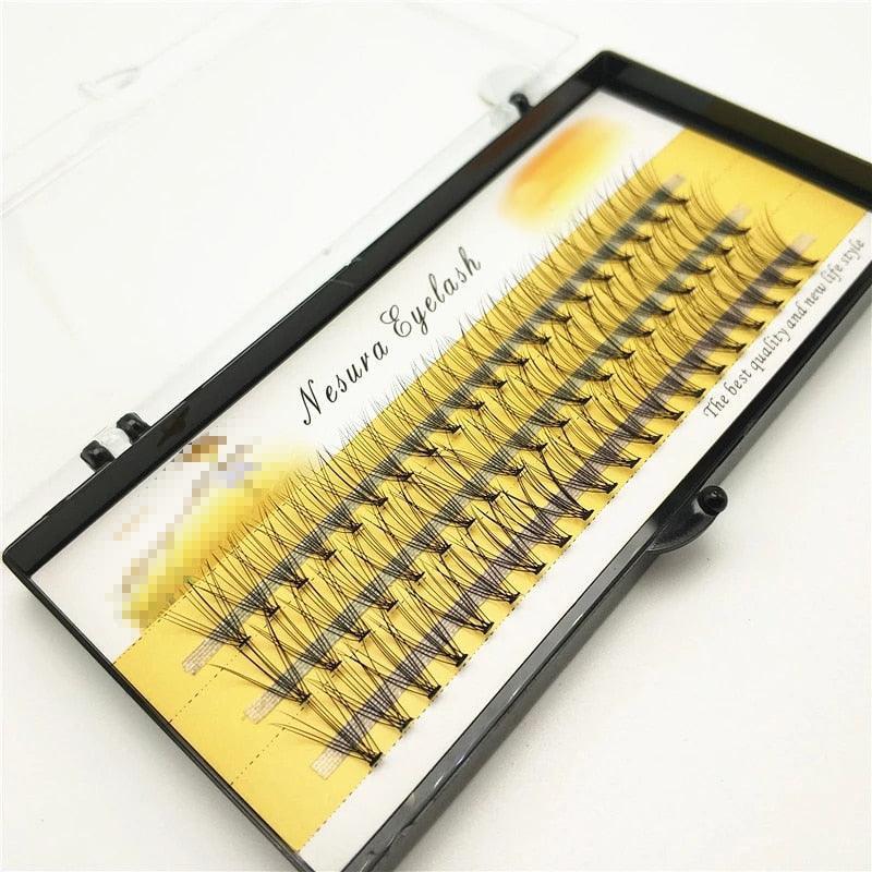 1box big capacity 60 bundles 6d 10D Eyelash Extensions 0.1mm Thickness true Mink Strip Eyelashes Individual Lashes Natural Style - ItemBear.com