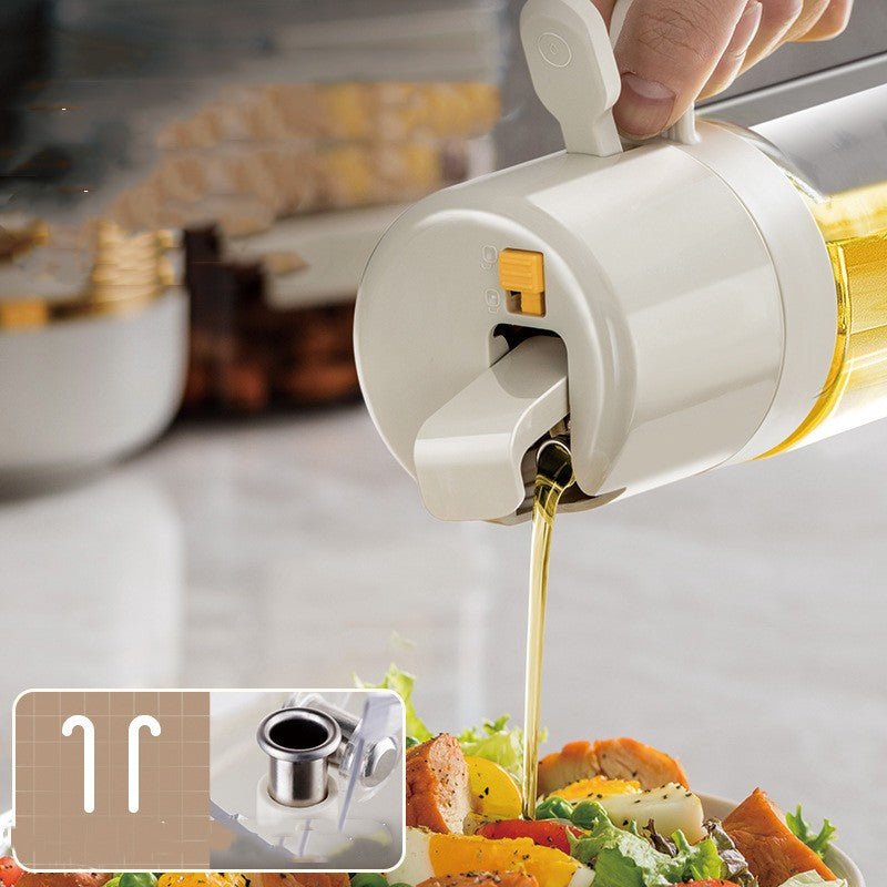 2 in 1 Oil Sprayer Bottle BBQ Cooking Oil Dispenser Olive Oil Pourers Sprayer Kitchen Baking Oil Mister Vinegar Bottle - ItemBear.com