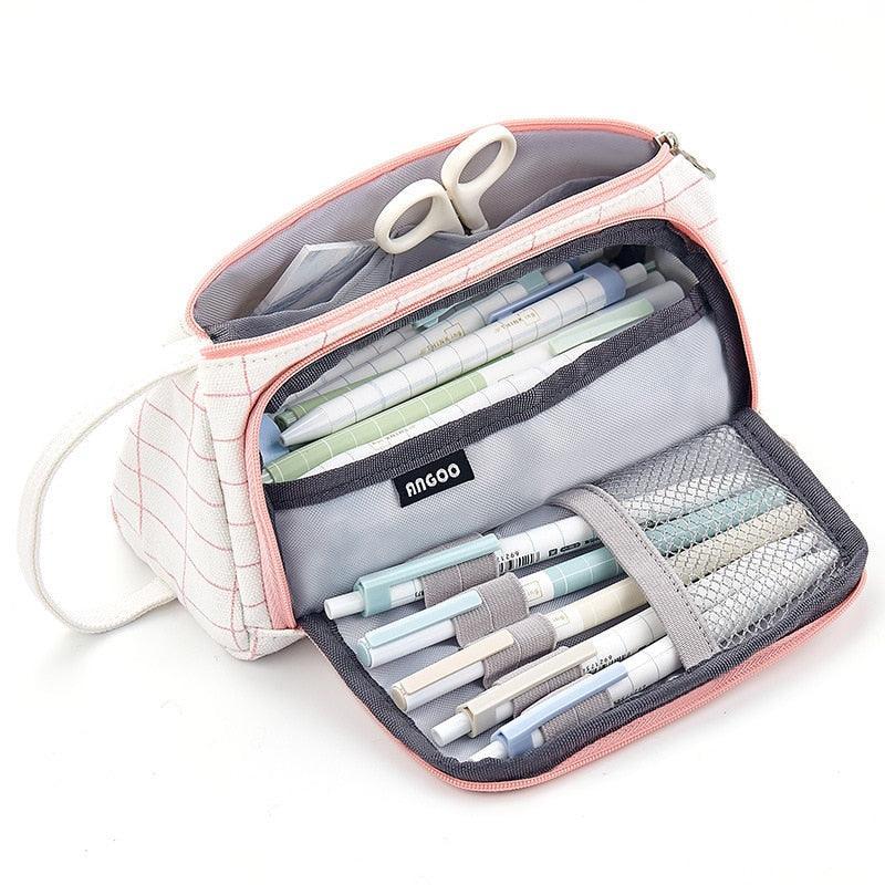 20 Colors Large Capacity Pencil Case Kawaii Pencilcase School Pen Case Supplies Pencil Bag School Box Pencils Pouch Stationery - ItemBear.com