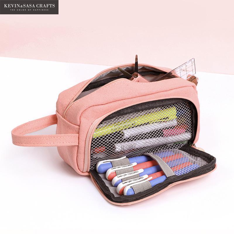 20 Colors Large Capacity Pencil Case Kawaii Pencilcase School Pen Case Supplies Pencil Bag School Box Pencils Pouch Stationery - ItemBear.com