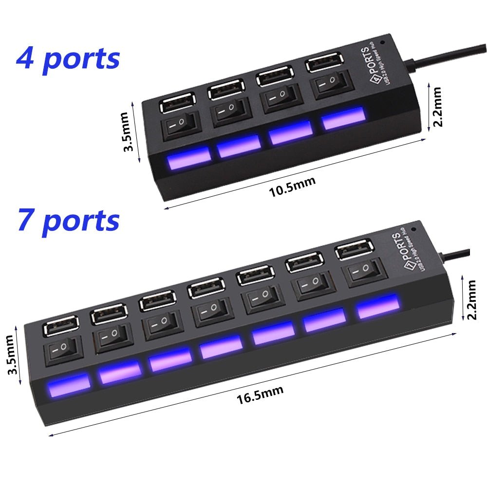 2.0 Multi USB Splitter Hub - ItemBear.com