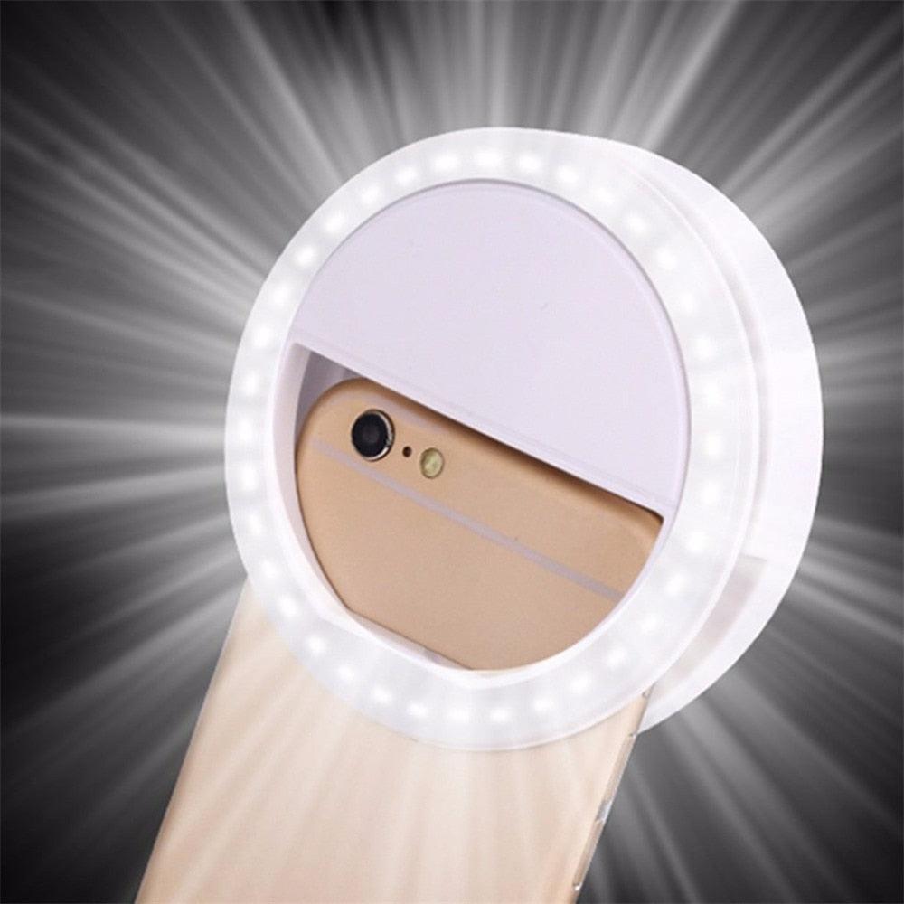 2021 New Universal Mobile Phone Accessories LED Three Gear Ring Fill Light Selfie Live USB Rechargeable - ItemBear.com