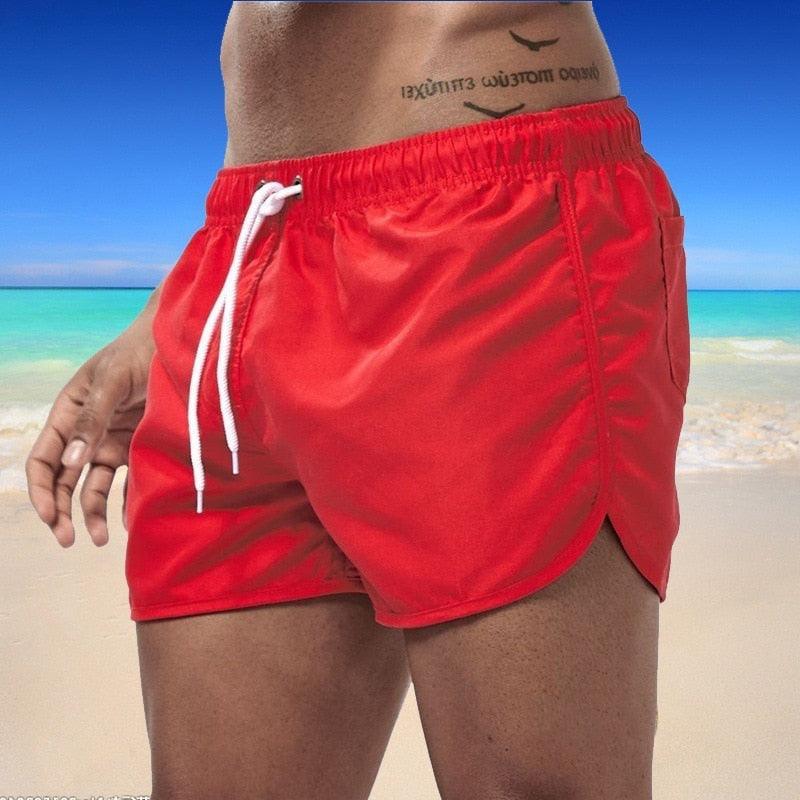 2021 Summer Men's Swimwear Shorts Brand Beachwear Sexy Swim Trunks Men Swimsuit Low Waist Breathable Beach Wear Surf - ItemBear.com