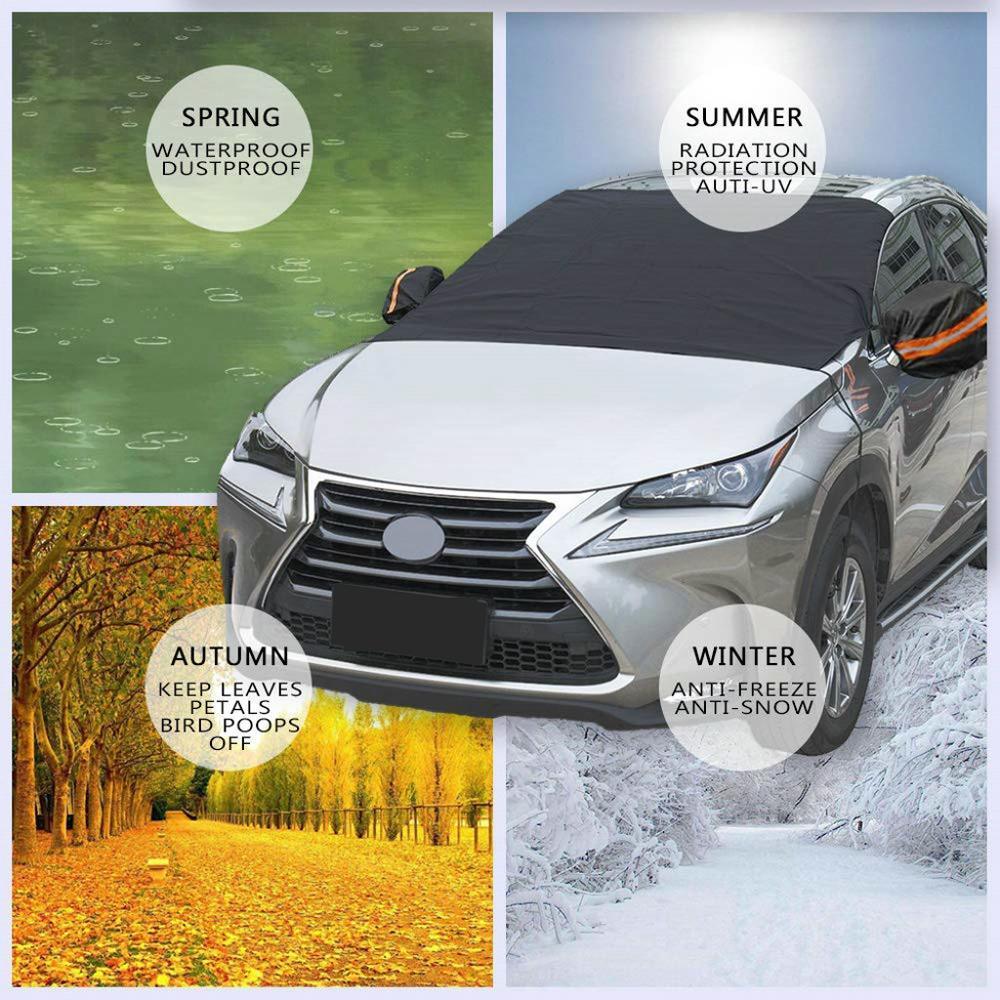 220x127cm Auto Windshield Snow Cover No Magnetic - ItemBear.com