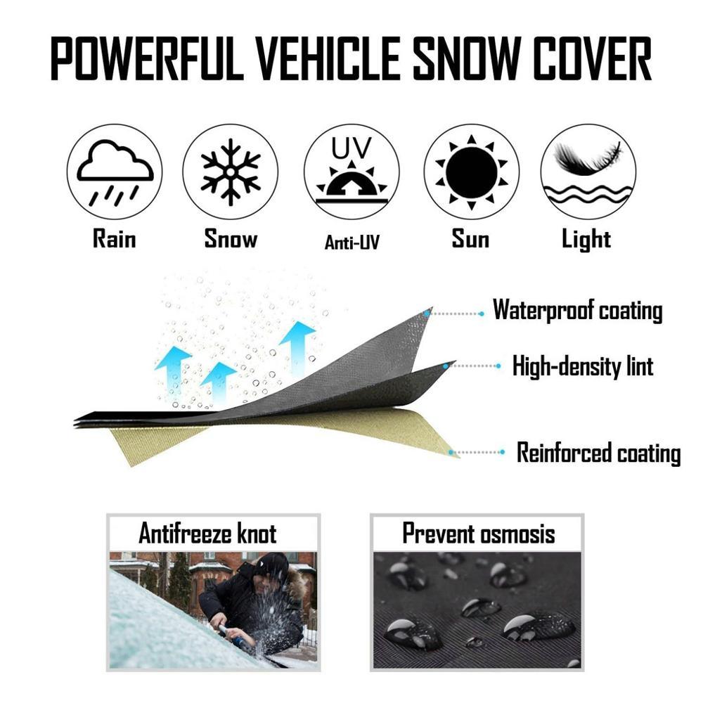 220x127cm Auto Windshield Snow Cover No Magnetic - ItemBear.com