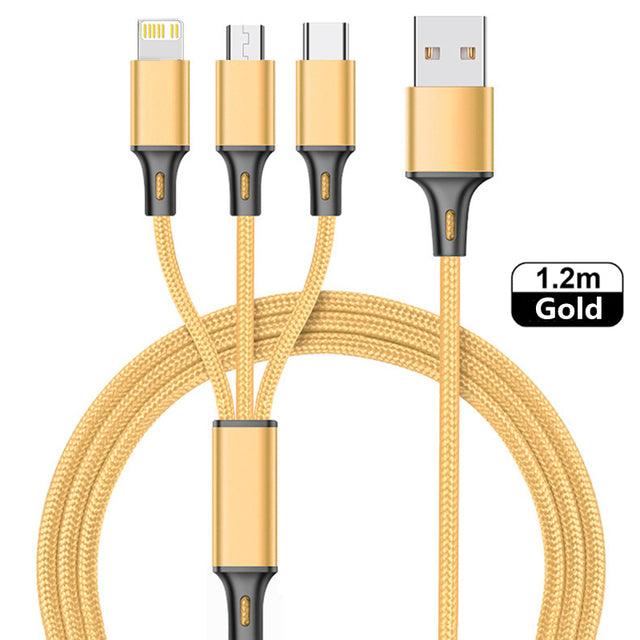 3 in 1 Type C USB Cable - ItemBear.com