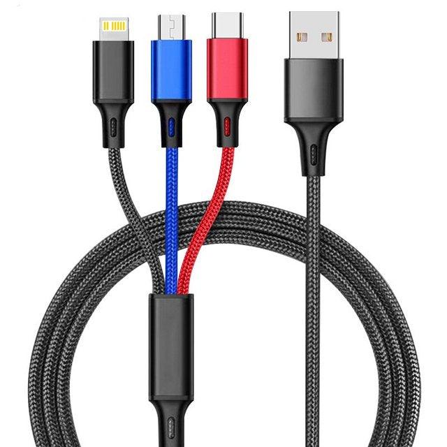 3 in 1 Type C USB Cable - ItemBear.com