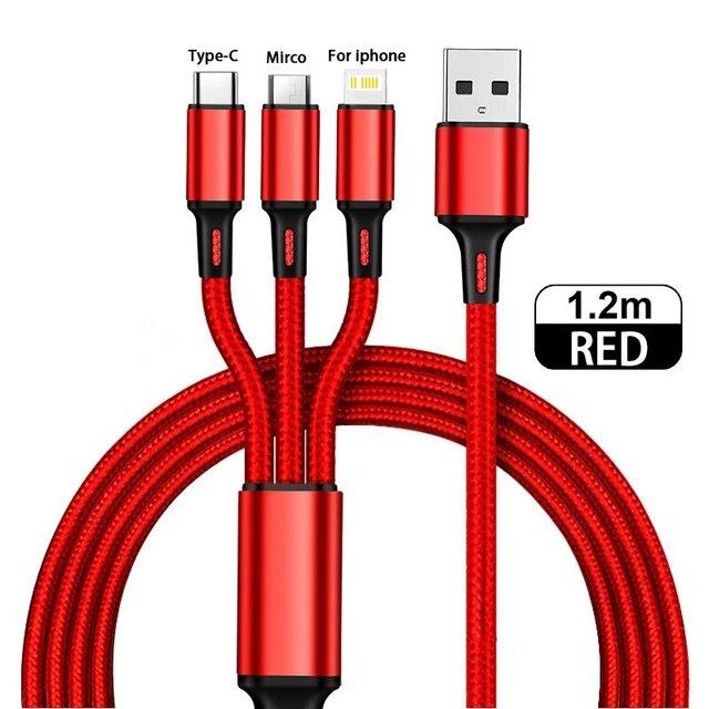 3 in 1 Type C USB Cable - ItemBear.com