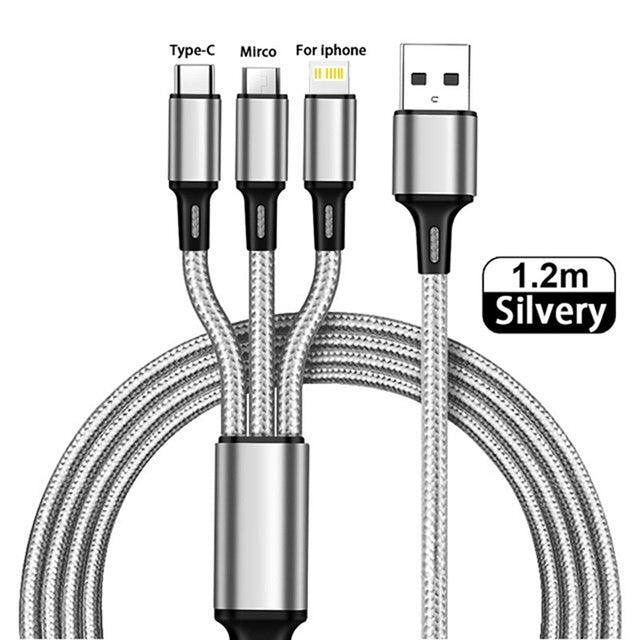 3 in 1 Type C USB Cable - ItemBear.com