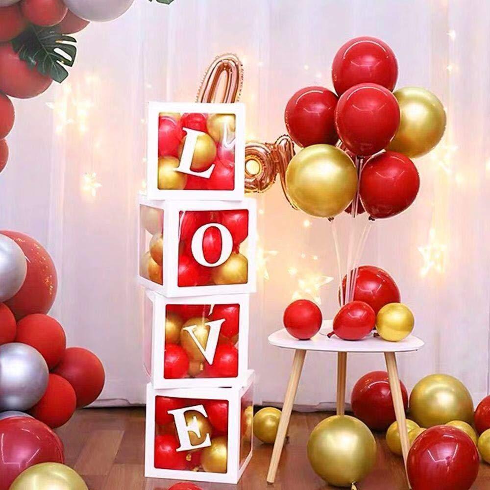 30cm Baby Shower Box Balloon Air Balls First 1 1st Birthday Party Decorations Kids Baloon Ballons Babyshower Wedding Boy Girl - ItemBear.com