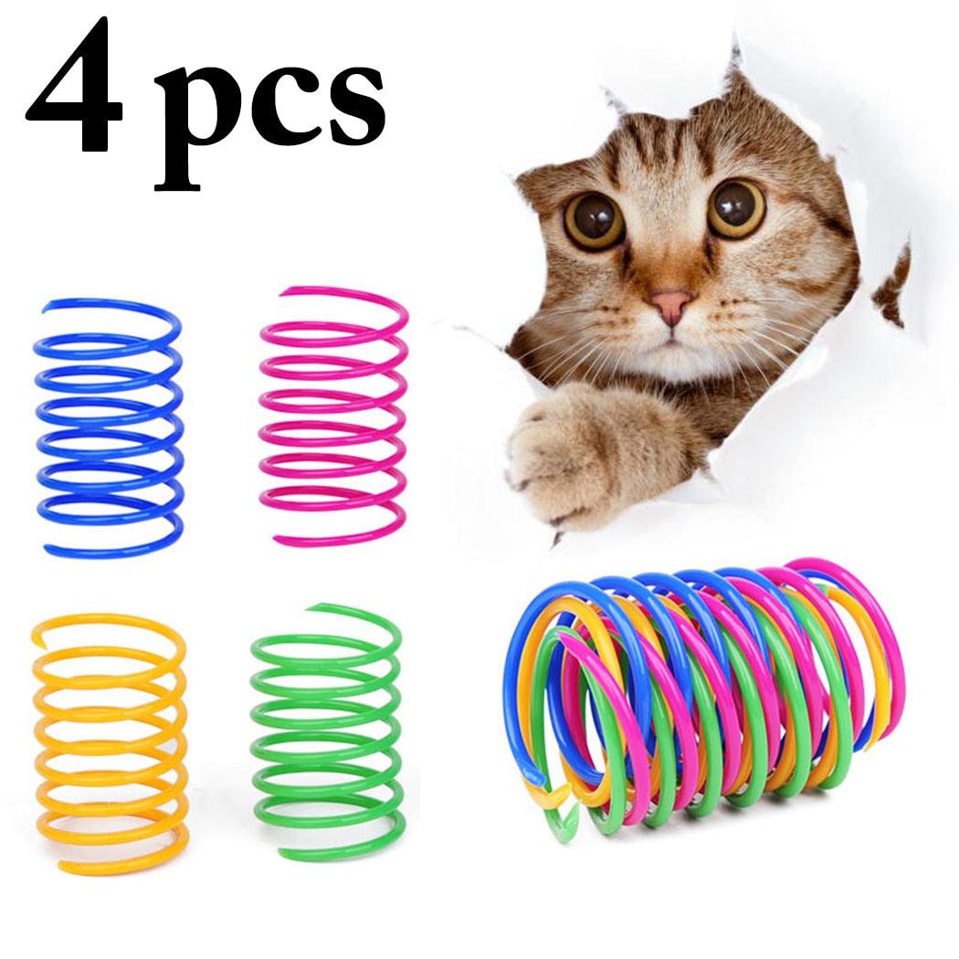 4pcs Funny Pet Toy Spring - ItemBear.com