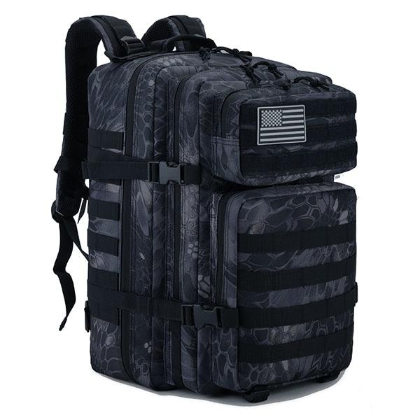 50L Man/Women Hiking Trekking Bag Military Tactical Backpack Army Waterproof Molle Bug Out Bag Outdoor Travel Camping Backpack - ItemBear.com