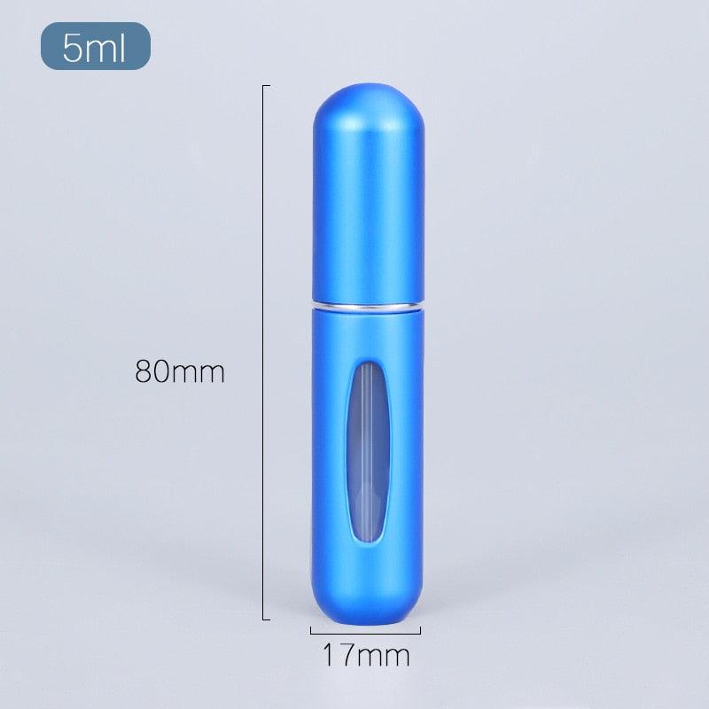 5ml Perfume Atomizer Portable Liquid Container For Cosmetics Mini Aluminum Spray Alcochol Empty Bottle Refillable For Traveling - ItemBear.com