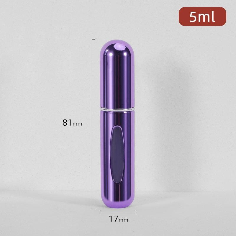 5ml Perfume Atomizer Portable Liquid Container For Cosmetics Mini Aluminum Spray Alcochol Empty Bottle Refillable For Traveling - ItemBear.com