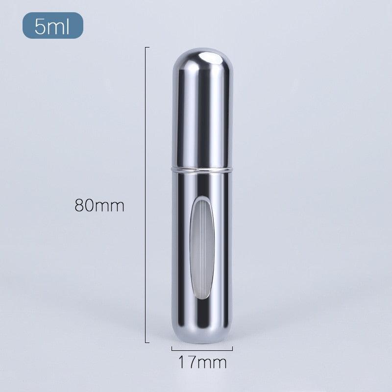 5ml Perfume Atomizer Portable Liquid Container For Cosmetics Mini Aluminum Spray Alcochol Empty Bottle Refillable For Traveling - ItemBear.com