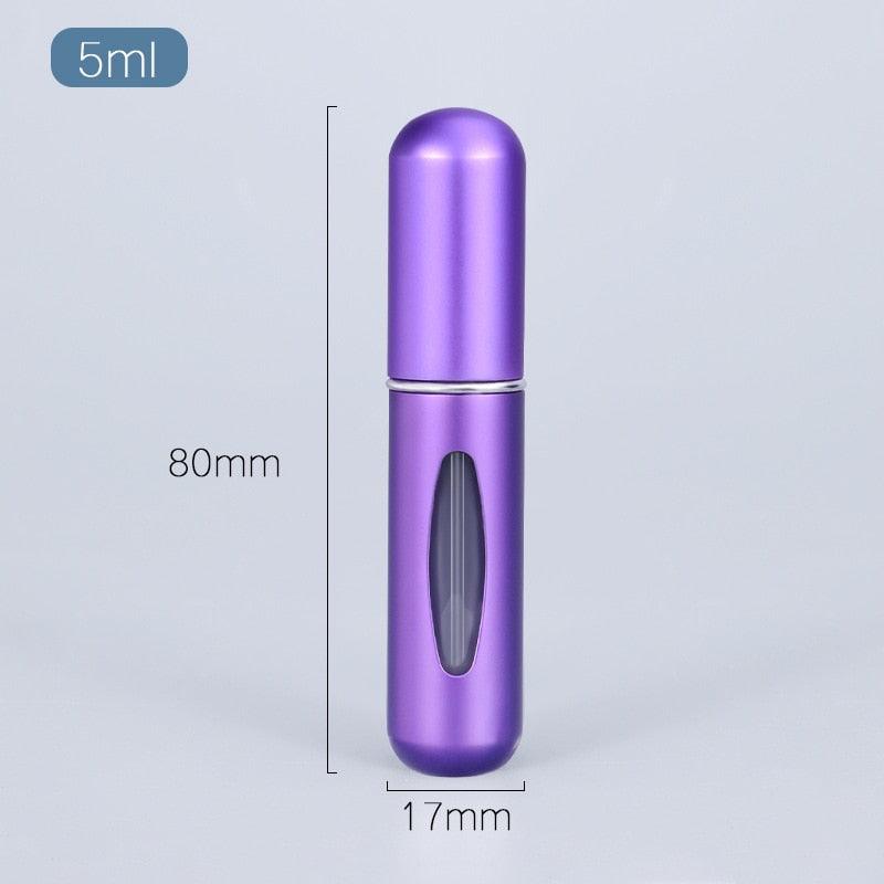 5ml Perfume Atomizer Portable Liquid Container For Cosmetics Mini Aluminum Spray Alcochol Empty Bottle Refillable For Traveling - ItemBear.com