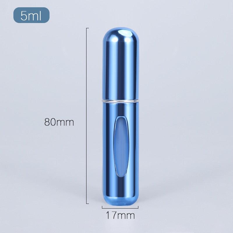 5ml Perfume Atomizer Portable Liquid Container For Cosmetics Mini Aluminum Spray Alcochol Empty Bottle Refillable For Traveling - ItemBear.com