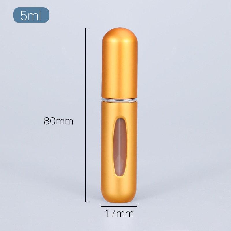 5ml Perfume Atomizer Portable Liquid Container For Cosmetics Mini Aluminum Spray Alcochol Empty Bottle Refillable For Traveling - ItemBear.com