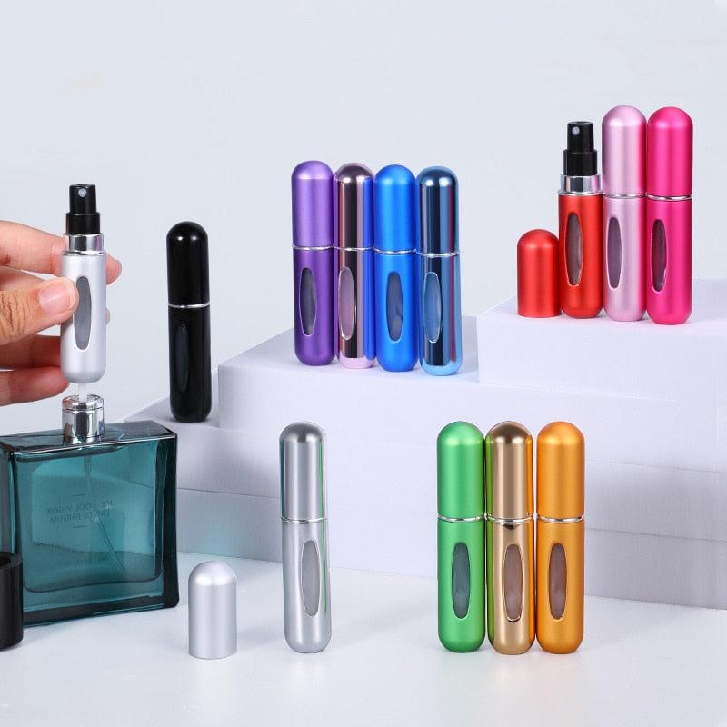 5ml Perfume Atomizer Portable Liquid Container For Cosmetics Mini Aluminum Spray Alcochol Empty Bottle Refillable For Traveling - ItemBear.com