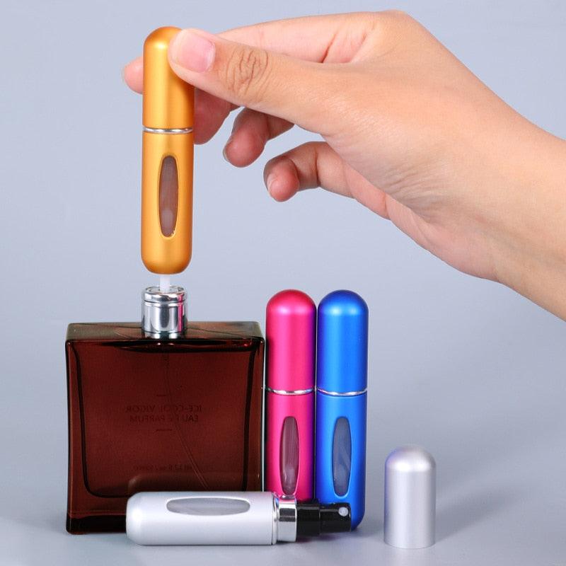 5ml Perfume Atomizer Portable Liquid Container For Cosmetics Mini Aluminum Spray Alcochol Empty Bottle Refillable For Traveling - ItemBear.com