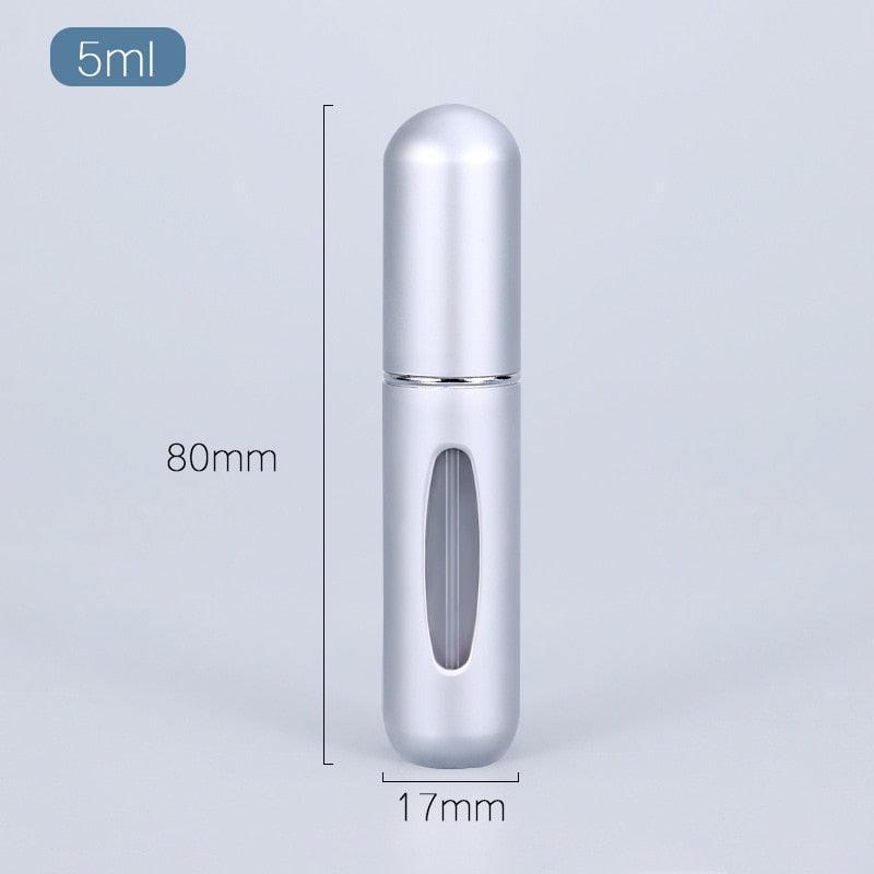 5ml Perfume Atomizer Portable Liquid Container For Cosmetics Mini Aluminum Spray Alcochol Empty Bottle Refillable For Traveling - ItemBear.com