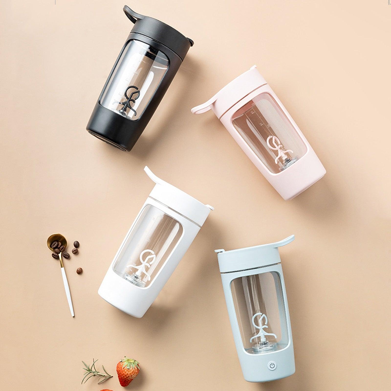 650ml Rechargeable Protein Shaker Bottle Portable Electric Mixer BPA Free Gym Exercise Workout Fitness Sport Bottles Shaker Cups - ItemBear.com