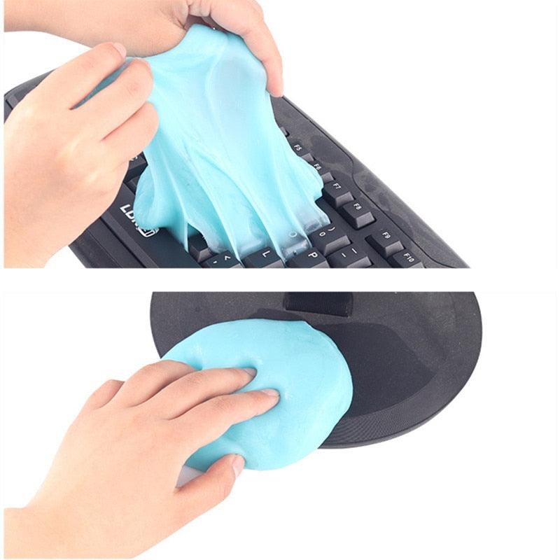 70g Super Auto Car Cleaning Pad Glue Powder Cleaner Magic Cleaner Dust Remover Gel Home Computer Keyboard Clean Tool Dust Clean - ItemBear.com