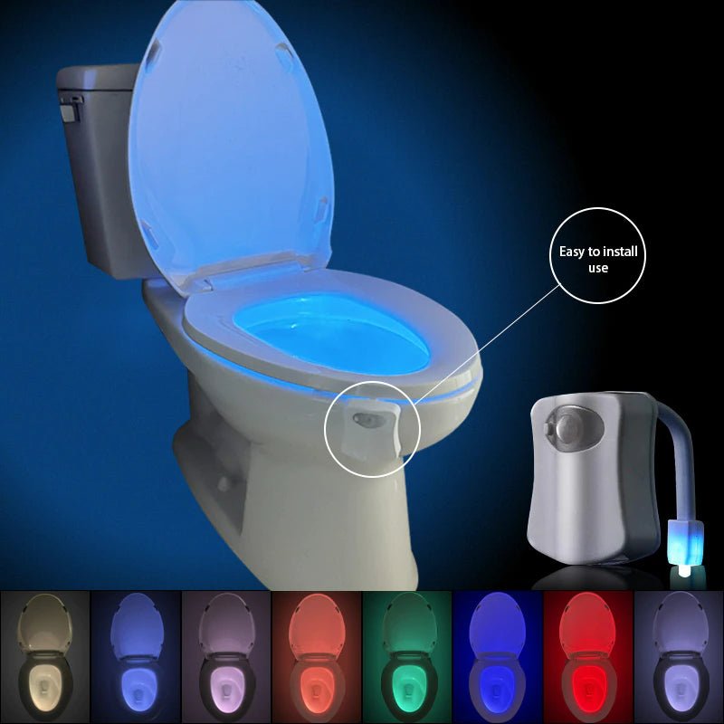 8 Colors Waterproof Backlight For Toilet Bowl - ItemBear.com