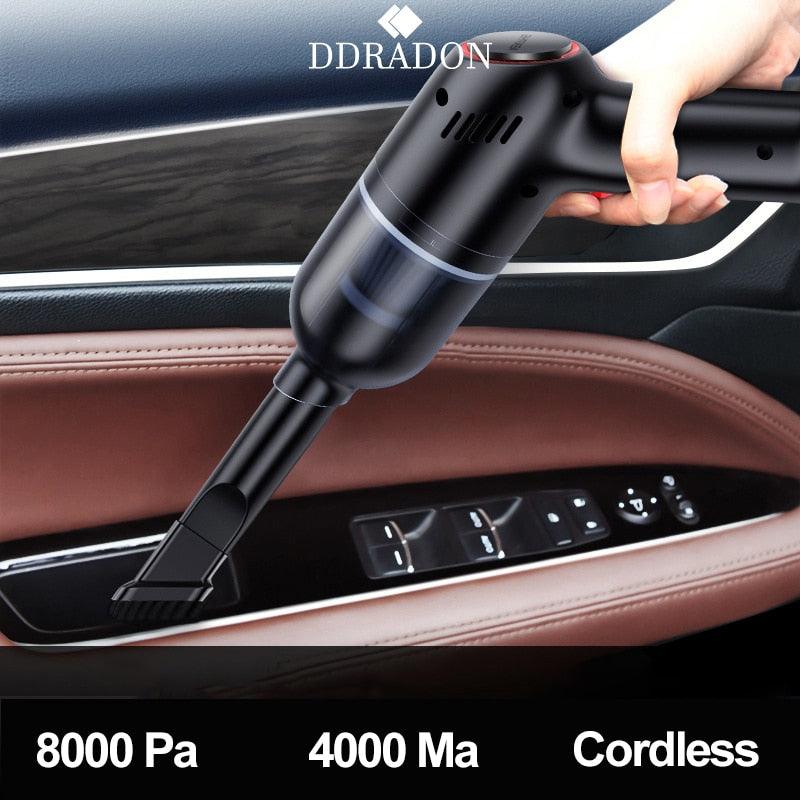 8000Pa Wireless Car Vacuum Cleaner Cordless Handheld Auto Vacuum Home & Car Dual Use Mini Vacuum Cleaner With Built - in Battrery - ItemBear.com