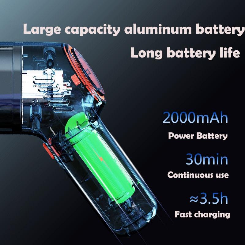 8000Pa Wireless Car Vacuum Cleaner Cordless Handheld Auto Vacuum Home & Car Dual Use Mini Vacuum Cleaner With Built - in Battrery - ItemBear.com