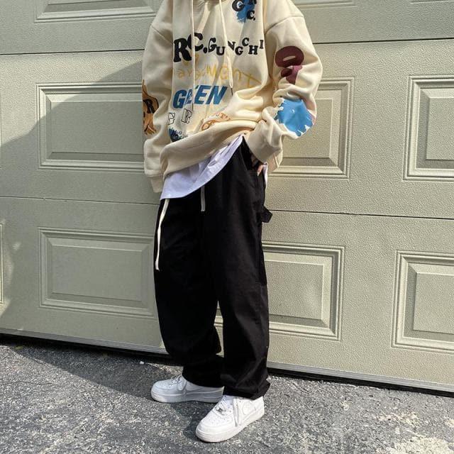 90s Khaki Grunge Oversized Cargo Pants - ItemBear.com