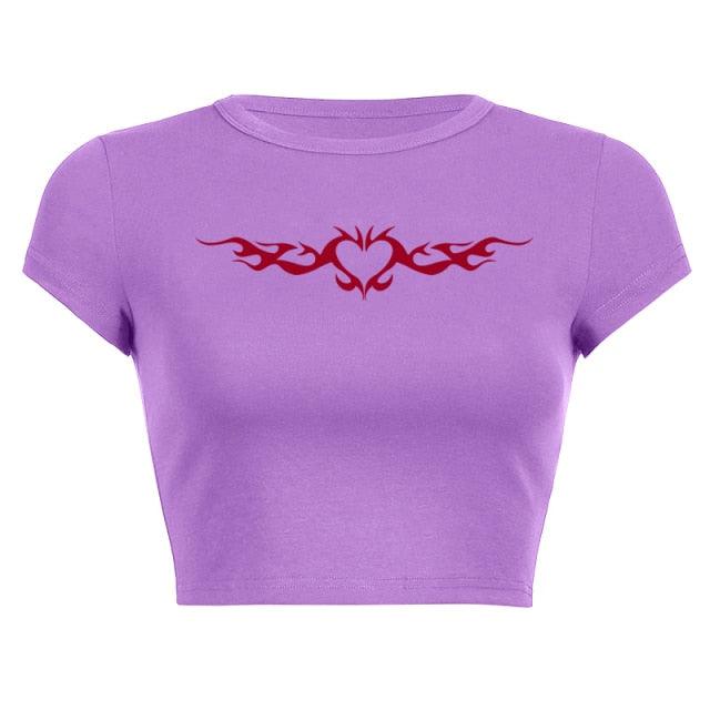 90s Vintage Heart Graphic Top - ItemBear.com