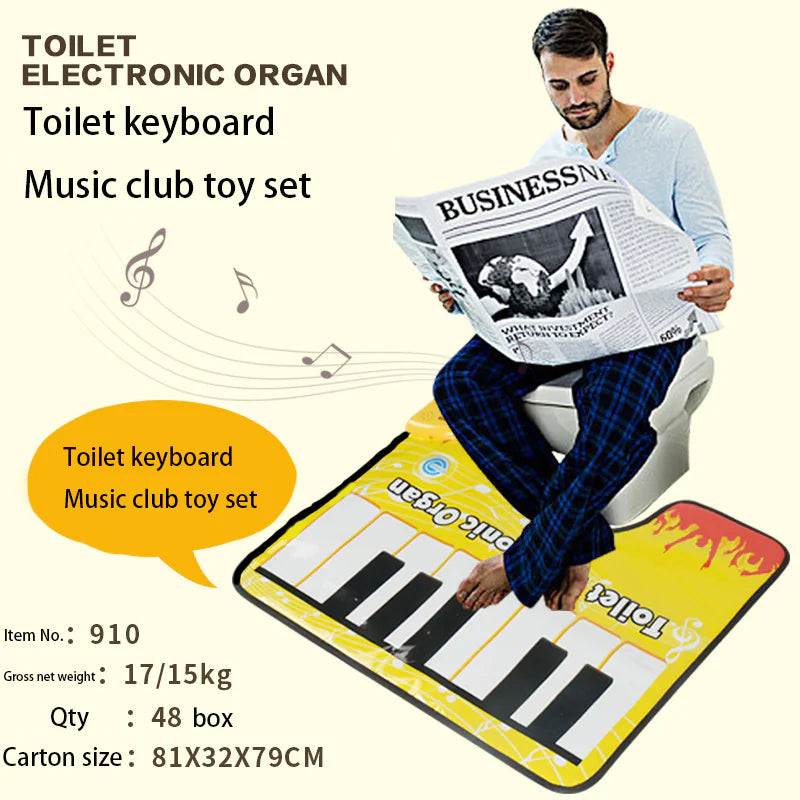 Toilet Electric Organ Touch Play Keyboard Music Carpet Mat