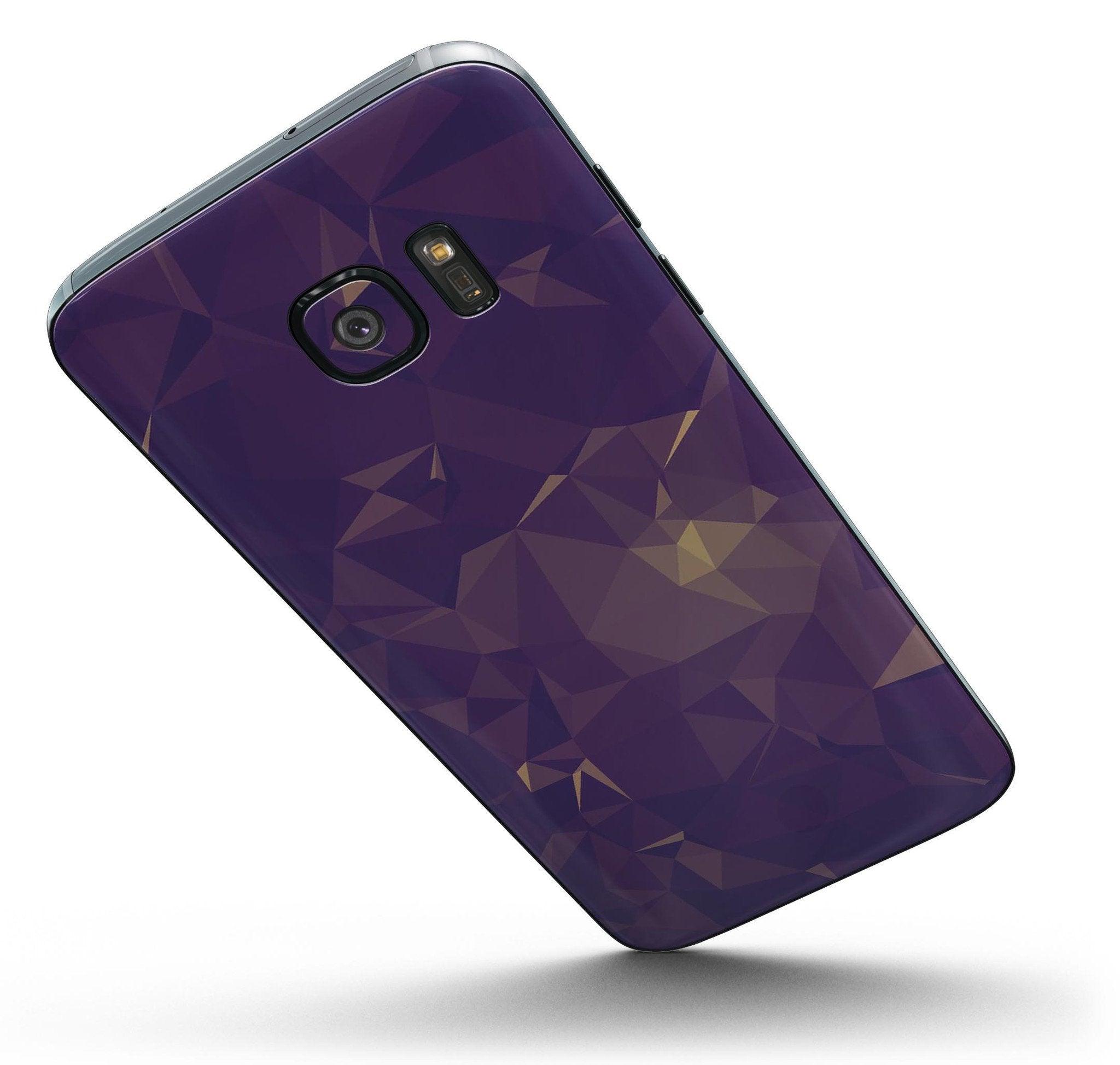 Abstract Purple and Gold Geometric Shapes - Full Body Skin - Kit for the - ItemBear.com