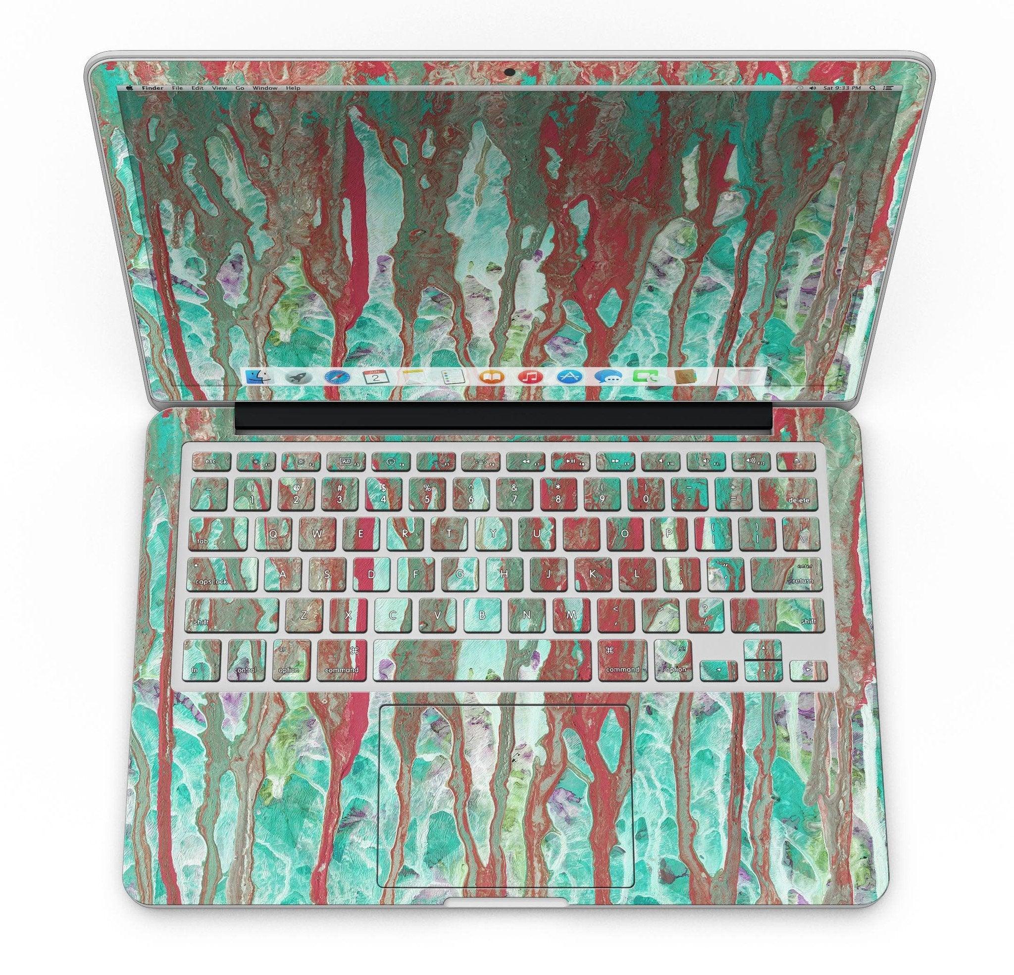 Abstract Wet Paint Mint Rustic - MacBook Pro with Retina Display - ItemBear.com